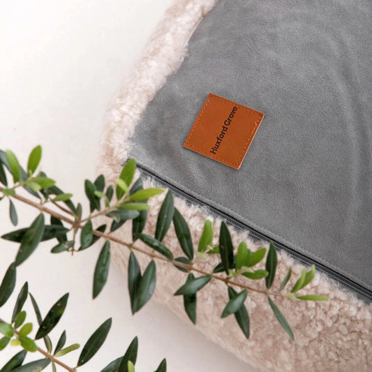 Curly Oatmeal Ottoman