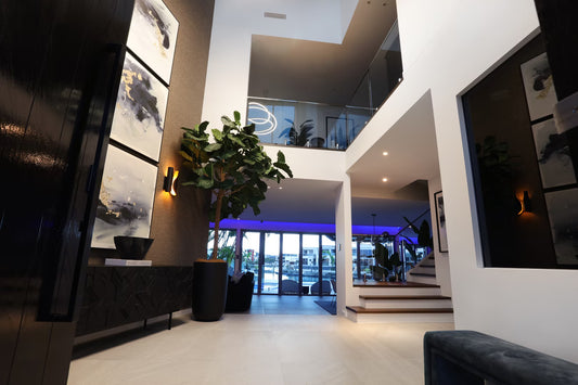 Bungalow Interiors Design & Home Styling Sovereign Island, Gold Coast - Entrance design & styling