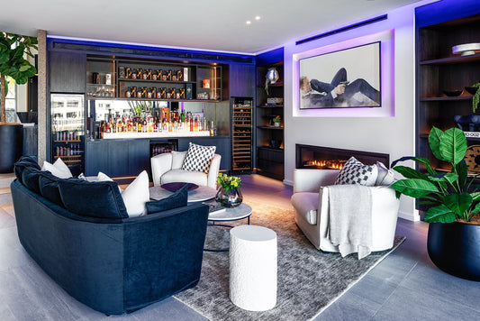 Bungalow Interiors Design & Home Styling Sovereign Island, Gold Coast - Bar & Lounge design & styling