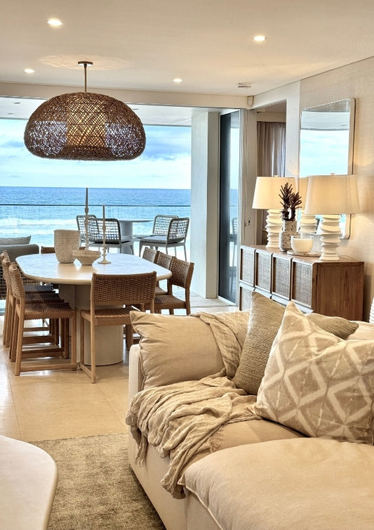 Bungalow Interiors property styling beachfront holiday apartment Palm Beach