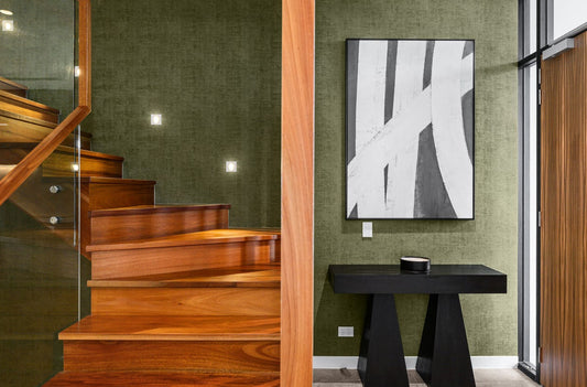 Entrance alcove interior styling for waterfront townhouse Paradise Point by Bungalow Home Interiors, Gold Coast