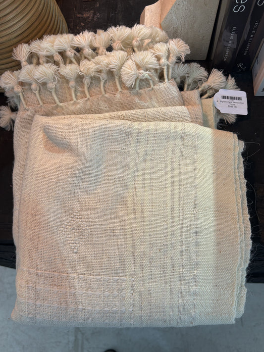 Afghani Hand Woven Wool Throw