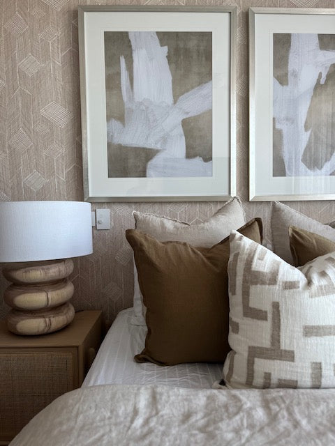 Warm neutral tones for bedroom interior styling, Bungalow Home Interiors