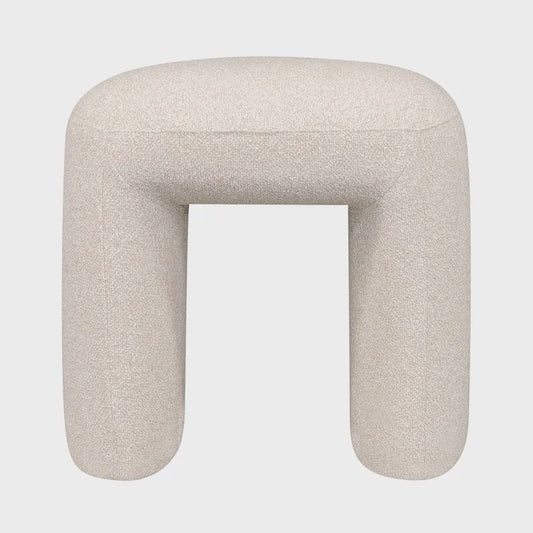 Curved Natural Ottoman