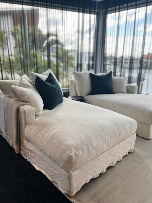 Occasional Chaise Lounge Chairs, Gold Coast Bungalow Home Interiors Styling