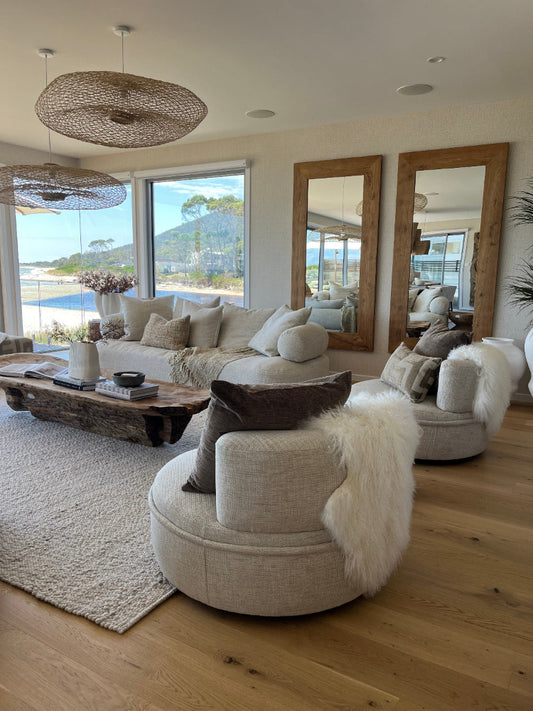 Barefoot coastal luxe elevated decor interior style from Bungalow Interiors