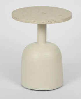 Stone Top Side Table L40 W40 H50