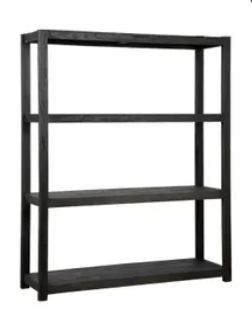 Timber Shelf Black L150 W27 H16