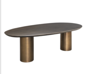 Bradd Cylinder Leg Dining Table 3000x 1200 x755