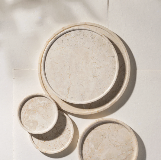 Paskal Travertine Tray