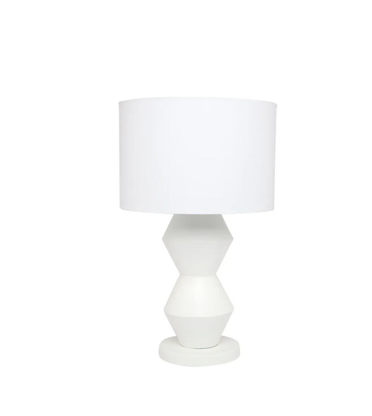 Abstract White Table Lamp