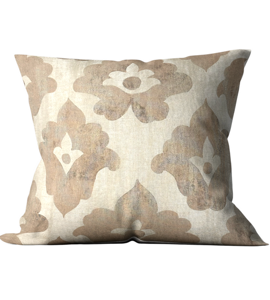 Linen Gold Leaf Custom Cushion