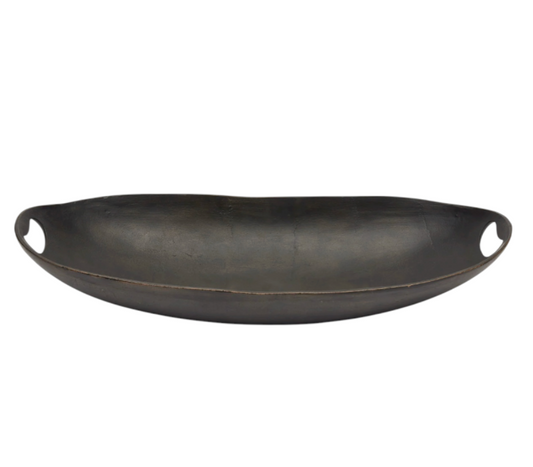 Bronze Black Oval Bowl