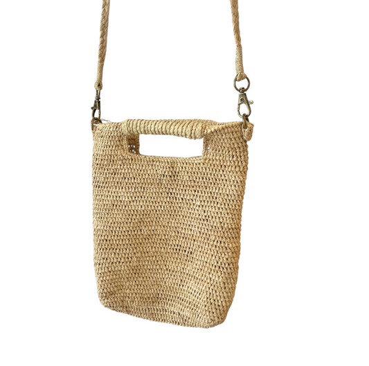 Geza Mini Raffia Tote Natural