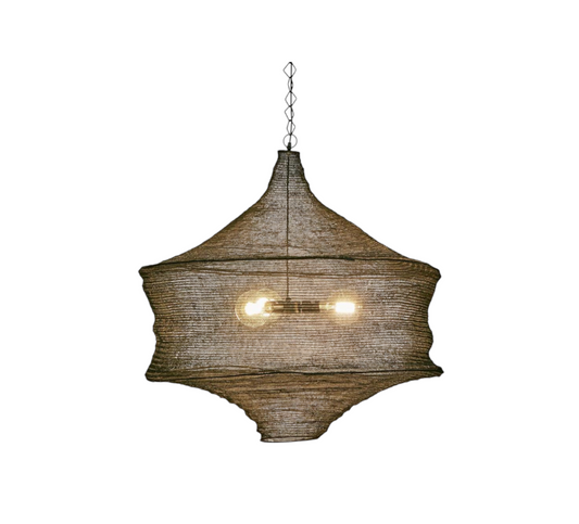 Bev Black Brass Pendent