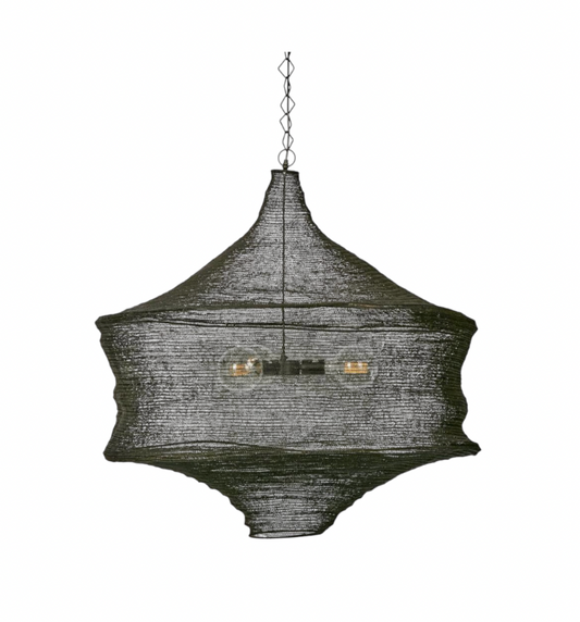 Bev Black Brass Pendent