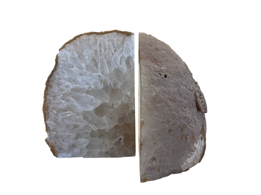 Agate Dyed Book Ends