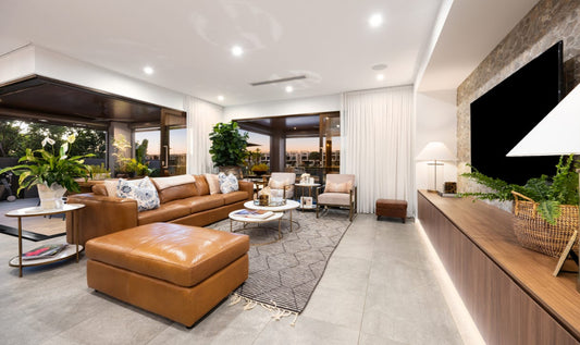 Bungalow Interiors Hope Island, Gold Coast living room styling