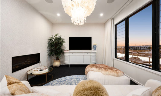 Bungalow Interiors Hope Island, Gold Coast tv snug styling