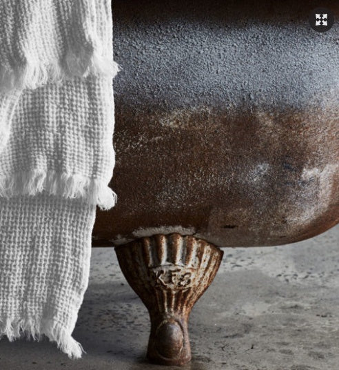 Waffle Linen Bath Towel Ayrton 70 x 150cm