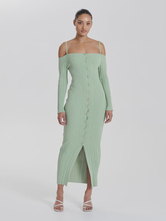Roberta Knit Dress - Seagrass