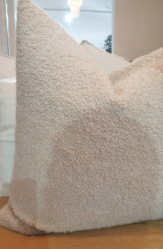 Custom Boucle Cushion