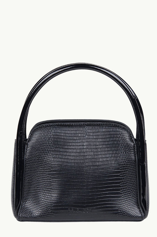 The Evie Bag Black Lizard