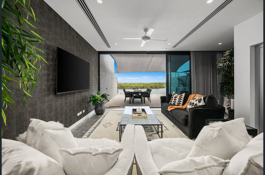Modern Lounge room makeover, from Bungalow Interiors Gold Coast