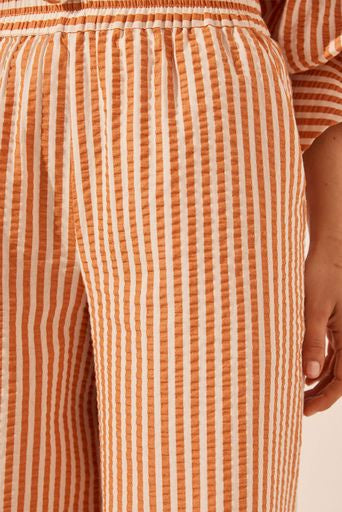 Hele Relaxed Pant - Coconut / Tangerine