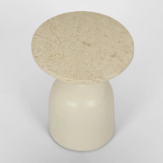 Stone Top Side Table