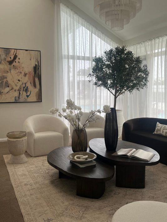 Customer Review Living room interior styling Sanctuary Cove Bungalow Interiors
