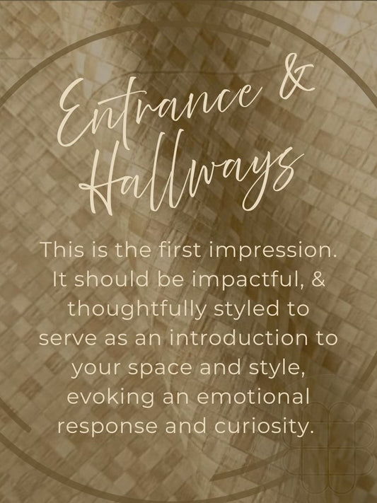 Styling and decorating ideas for an entrance hallway by Bungalow Home Interior Designers Gold Coast