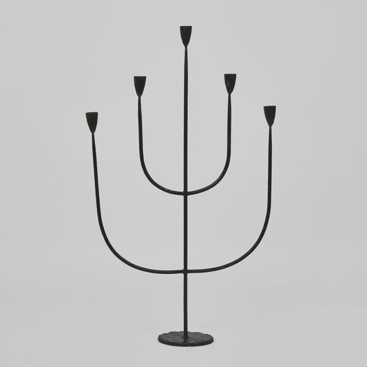 Candle Stand Black L 46cm W 15cm H 84cm