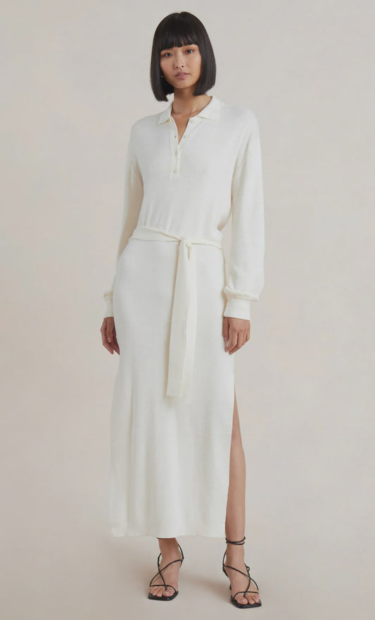 Liam Knit Polo Midi Dress