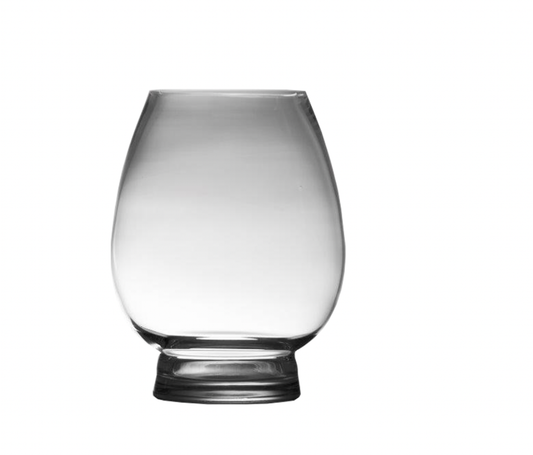 Vase Oval 25cm Clear