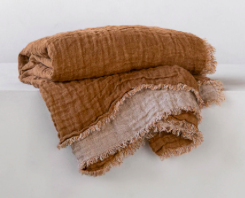 Crush Double Linen Throw