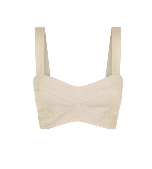 Panelled Bralette- SAND