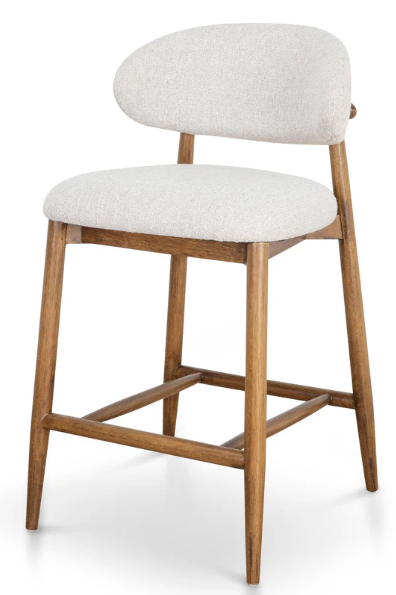Bartsool 65cm Beige/Walnut