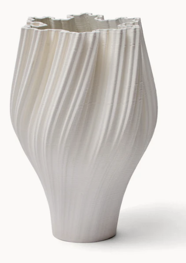 Twist Vase White H50 x L34 x W/D33cm