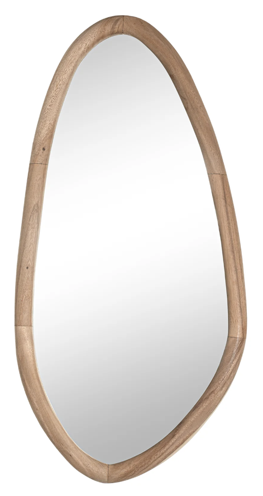 Hand Carved Munggur Mirror Natural 140 x 3 x 68