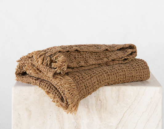Waffle Hand Towel Russo 48x82cm