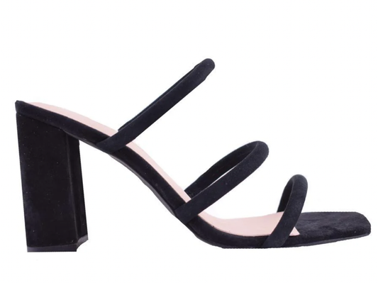 Judith Mule Black Suede