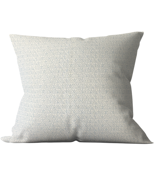 Ikat China Blue Schumacher Custom Cushion