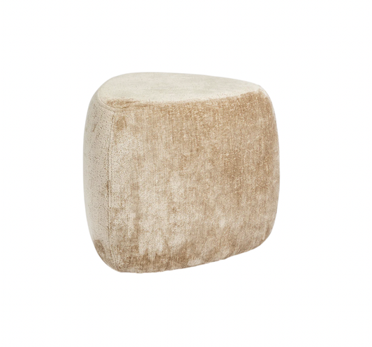 Toffee Velvet Ottoman