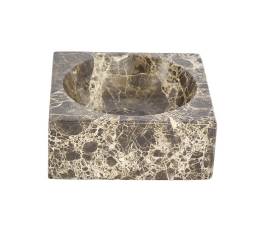 Dark Emperador Marble Bowl