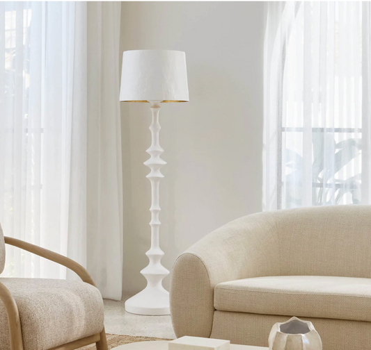Resin Floor Lamp White