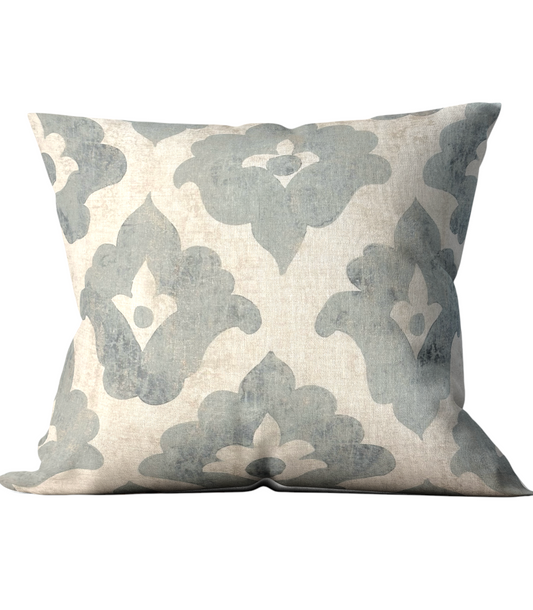 Teal Leaf Custom Cushion