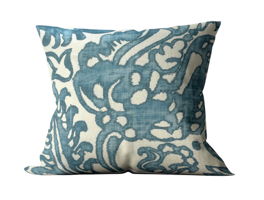Tremezzo Teal Schumacher Custom Cushion