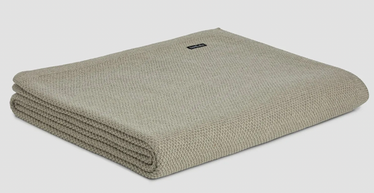 Moss Stitch Throw Wheat King/Queen