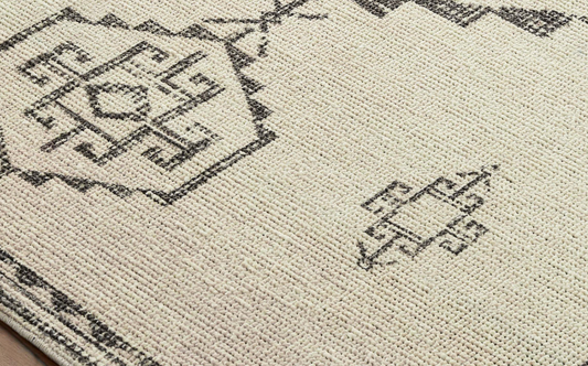 Suraya Rugs Ivory/Black & Beige 2303